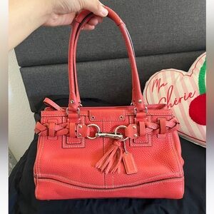 COACH Hamptons Leather Tote